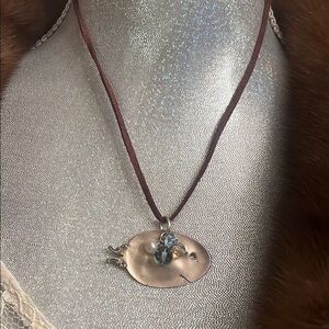 Upcycled Vintage Silverplate Fish Pendant Necklace